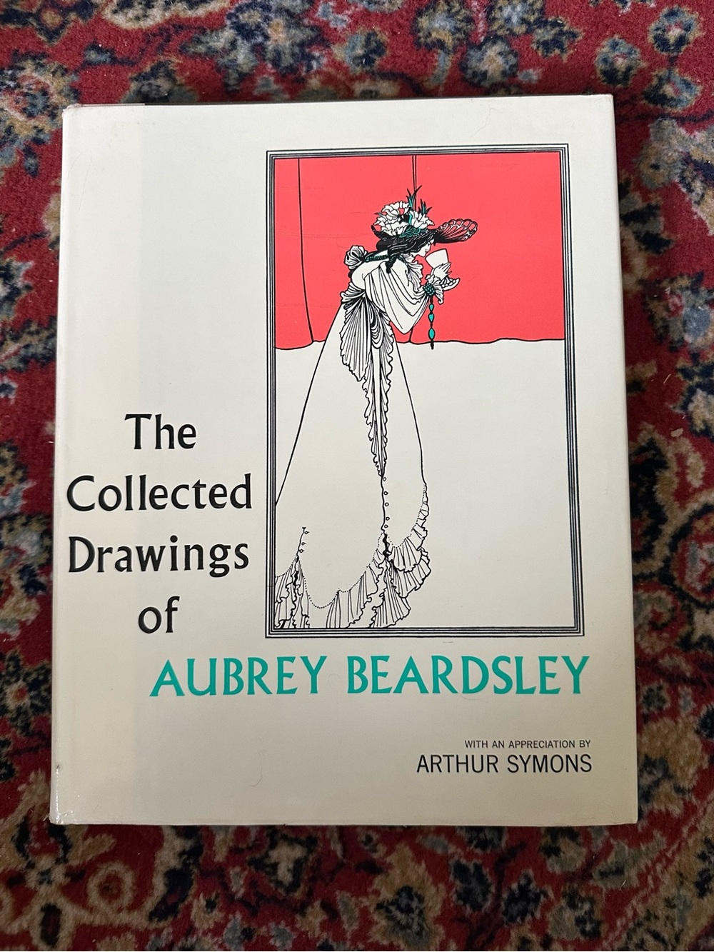 The Collected Drawings of Aubrey Beardsley 1967 - White Cover with Teal Title